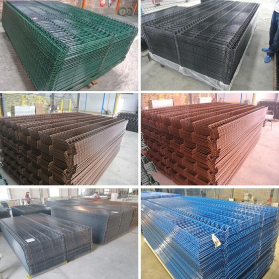 Application of welded wire mesh fence panel