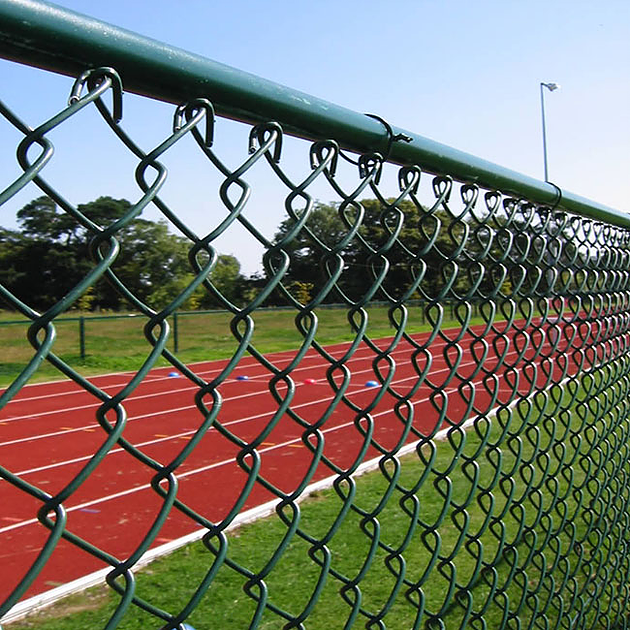 Why chain link fence is always used as fence of playground and stadium ?