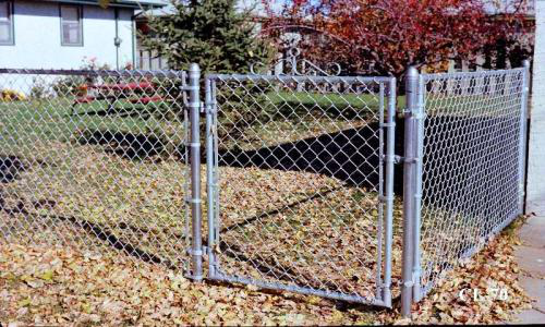 Complete chain link fence system