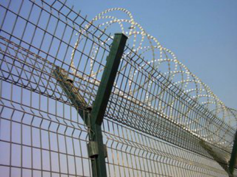 PVC coated welded wire mesh used for Airport Fence