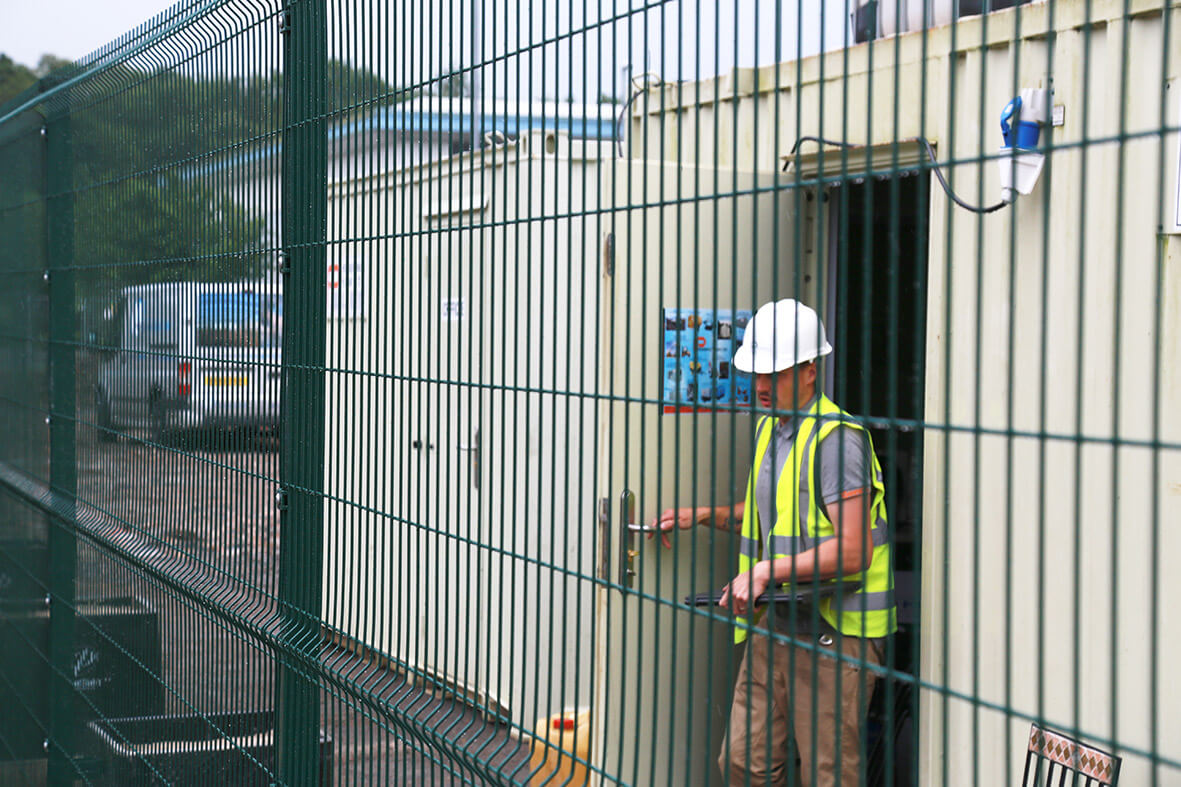 wire mesh fence installation