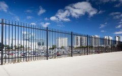 Perfect installation of iron fence