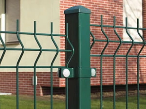 The welded wire fence of the factory