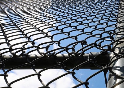 Ground treatment of chain link fence fence stadium before installation