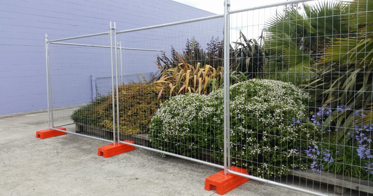 Main structural characteristics of temporary fence