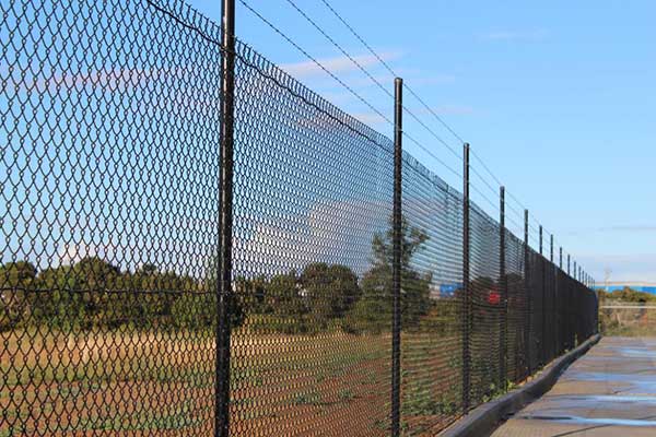 Widely used Black PVC coated Chain link fence 