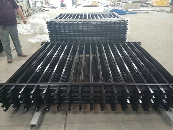 Square tube iron fence