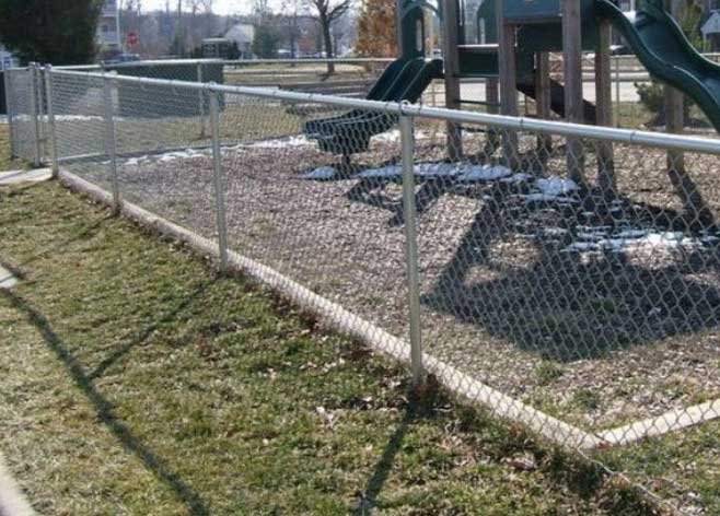 What is chain link fence?