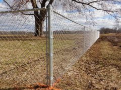 Chain link fences are a type of fence commonly found in gardens, yards, and landscapes.